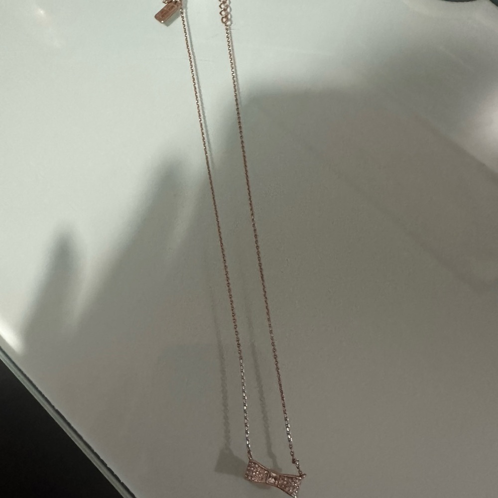 Kate Spade Rose Gold Bow Necklace